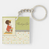 Girl Praying Schlüsselanhänger (Rückseite)