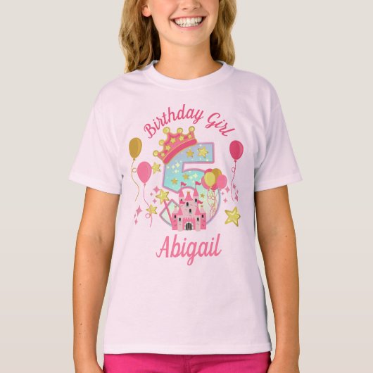 Girl Princess Casttle Shirt (Vorderseite)