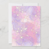 Girl Princess einmal am 7. Geburtstag Einladung (Rückseite)