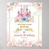 Girl Princess Ihre königliche Fivität Begrüßungsze Poster (Vorne)