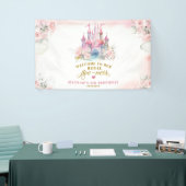 Girl Princess Royal Burg Fünfter Geburtstag Grosse Banner (Messeveranstaltung)