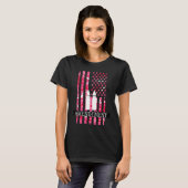 Girl Pro Gun Second Amendment 2A patriot American T-Shirt (Vorne ganz)