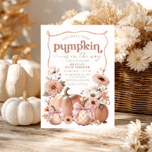 Girl Pumpkin Baby Dusche Blumenladen