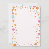 Girl Pumpkin Birthday Einladung (Rückseite)