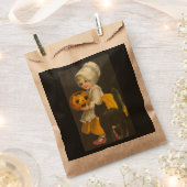 Girl Pumpkin Cat Vintag Halloween Candy Geschenktütchen (Ausgeschnitten)