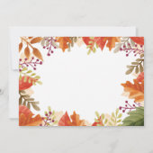 Girl Pumpkin Fall Birthday Einladung (Rückseite)