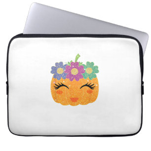 Girl Pumpkin Halloween Erntedank für Girls Boys Laptopschutzhülle