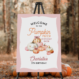 Girl Pumpkin Patch Bows Geburtstagsparty Willkomme