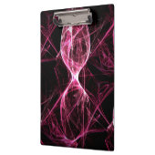 Girl Punk Rock Pink Energy Waves Klemmbrett (Links)