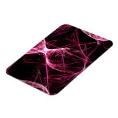 Girl Punk Rock Pink Energy Waves Magnet (Linke Seite)