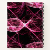 Girl Punk Rock Pink Energy Waves Notizblock (Rückseite)