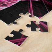 Girl Punk Rock Pink Energy Waves Puzzle (Seite)