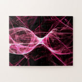 Girl Punk Rock Pink Energy Waves Puzzle (Horizontal)