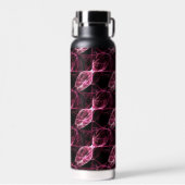 Girl Punk Rock Pink Energy Waves Trinkflasche (Vorne)