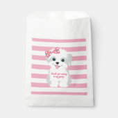 Girl Puppy Birthday Party Geschenktütchen (Vorderseite)