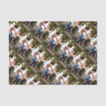 Girl Pushing Cupid Valentine Bouguereau Malerei