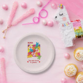 Girl Puzzle zum Geburtstag Liebe zu Stücken Pappteller (Party)