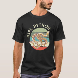 Girl Python Vintag Ball Python Pet Snake Tier T-Shirt