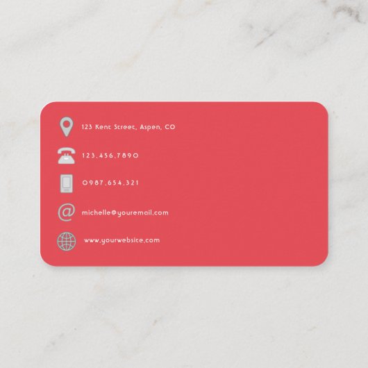 Girl QR-Code für Fitness von Schwarzen Visitenkarte (Rückseite)