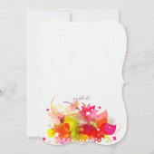 Girl Quinceñera Einladung (Rückseite)