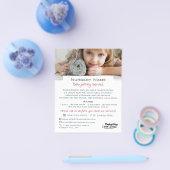 Girl & Rabbit, Babysitter, Daycare, Kinderzimmer A Flyer (Einzeln)