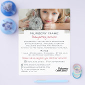 Girl & Rabbit, Babysitter, Daycare, Kinderzimmer A Flyer (Einzeln)