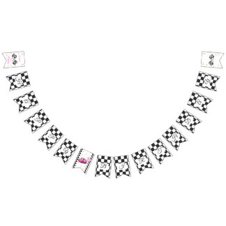 Girl Racing Birthday Party | Schnelle 1 & 2 Wimpelkette