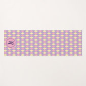 Girl-Raute Rosa Gelb und Lila Fitnessraum Yogamatte (Vorderseite (Horizontal))