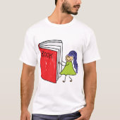 Girl Reading a Book Mens T - Shirt (Vorderseite)