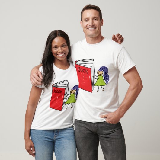 Girl Reading a Book Mens T - Shirt (Unisex)