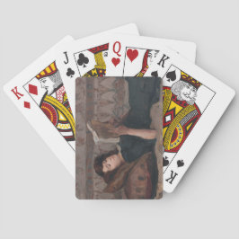 Girl Reading a Book (Reclining on a Divan) Spielkarten