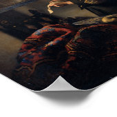 Girl Reading a Letter an einem offenen Fenster von Poster (Ecke)