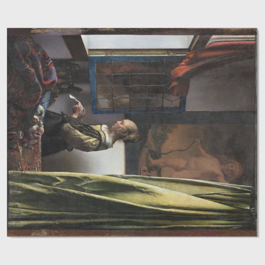 Girl Reading a Letter at a Open Window, Vermeer Geschenkpapier (Flach)