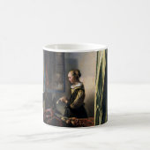 Girl Reading a Letter at a Open Window, Vermeer Kaffeetasse (Mittel)
