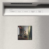 Girl Reading a Letter at a Open Window, Vermeer Magnet (In Situ (Geschirrspüler))