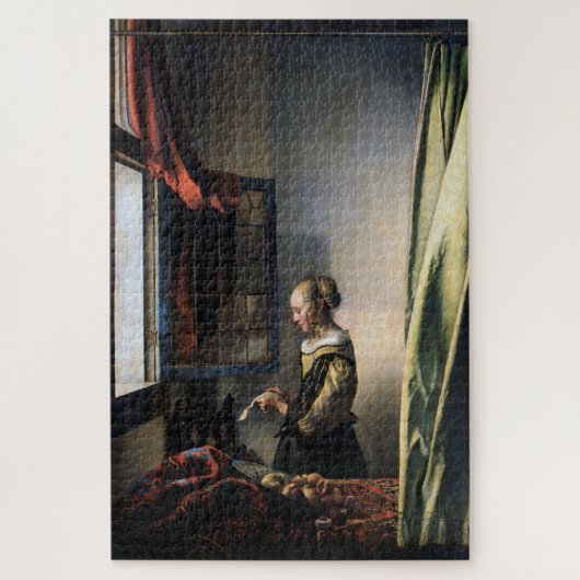 Girl Reading a Letter at a Open Window, Vermeer Puzzle (Vertikal)