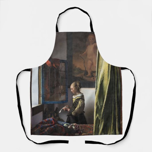 Girl Reading a Letter at a Open Window, Vermeer Schürze (Vorderseite)