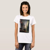 Girl Reading a Letter at a Open Window, Vermeer T-Shirt (Vorne ganz)
