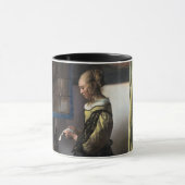 Girl Reading a Letter at a Open Window, Vermeer Tasse (Zentrum)