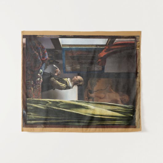 Girl Reading a Letter at a Open Window, Vermeer Wandteppich (Vorderseite (Horizontal))