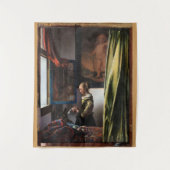 Girl Reading a Letter at a Open Window, Vermeer Wandteppich (Vorderseite)