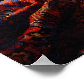 Girl Reading a Letter at an Open Window by Vermeer Poster (Ecke)