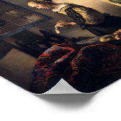 Girl Reading a Letter von Johannes Vermeer Art Poster (Ecke)