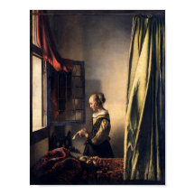 Girl Reading a Letter von Johannes Vermeer Art