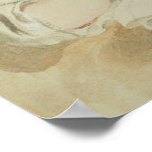 Girl Reading an einem Fenster, 19. Jahrhundert Poster (Ecke)