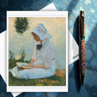 Girl reading by a stream, Sargent 1888