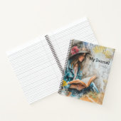 Girl Reading Collage Style Notizblock (Innenseite)