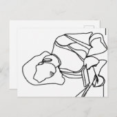 Girl Reading Postkarte (Vorne/Hinten)