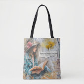 Girl Reading Quote Tasche (Vorderseite)