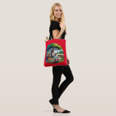 Girl Reading unter einem Baum umgeben von Blume Tasche (Am Model)